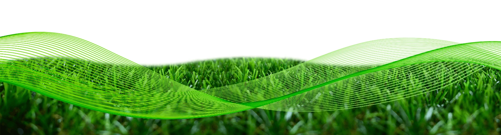 Grass with graphical waves
