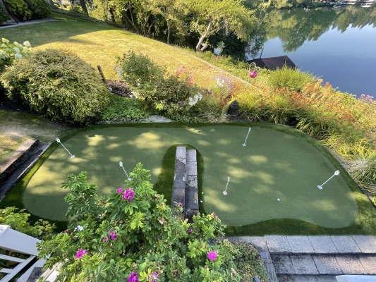 Fun Turf Putting Green on Lake in Tacoma